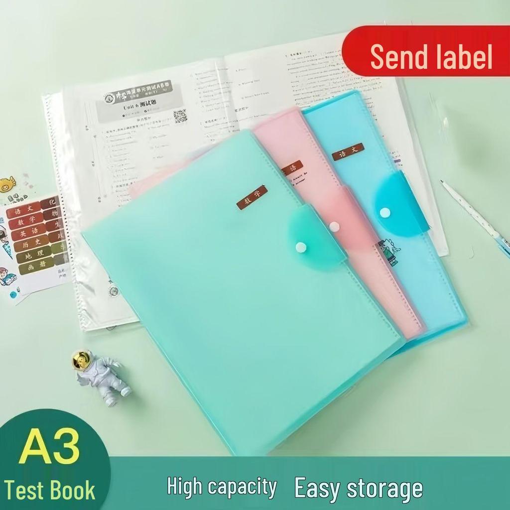 A3 Exam File & Test Paper Storage Bag for Students