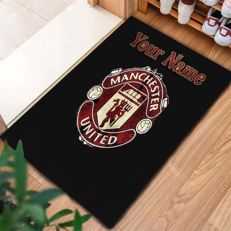 Manchester United F Custom Name Carpet Rug for Living Room Bedroom Home Sofa Decoration,Kids play Non-slip Floor Mat