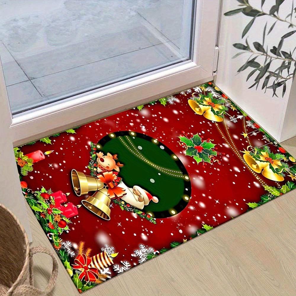 

1pc Santa Claus with Bell Area Rug, Slip-Resistant, Easy-Clean, Stain-Resistant, Perfect for Cozy Living Rooms, Bedrooms, Kitchens, Offices, 60cm by 90cm