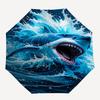 1pc Great White Shark Breaking Through Water Umbrella with Plastic Handle,Suitable for All Seasons UmbrellaPT577