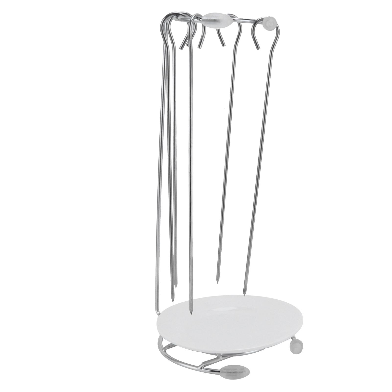 

Barbecue Skewers Rack Stainless Steel BBQ Grill Rack Roaster Rotisserie Barbecue Grill Kit