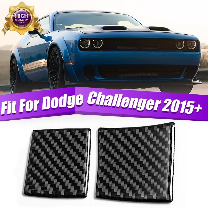 Carbon Fiber Steering Wheel Side Panel Cover Trim For 2015-20 Dodge Challenger