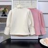 Girls' Princess Lace Ruffle Sweatshirt - Winter Long Sleeve Base Shirt