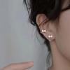 New Sweet Bow-shaped Stud Earrings with Screw Fastening, Ear Bar Studs with Anti-lost Threads, Ear Jewelry Set