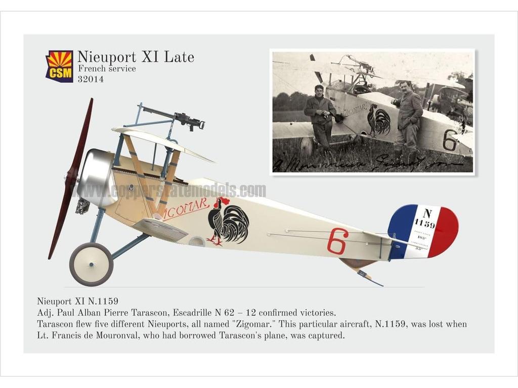 Copperstate Models 1/32 Nieuport XI Late Model Plastic Model COP32014 (Airplane)