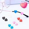 10 Pairs Adorable Heart Shaped Glasses AntiSlip Covers Silicone Eyeglasses Ear Grips for Fashionable Eyewear