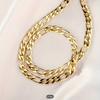 1pc Fashion Golden Plated Thick Chain Necklace, Trendy Pendant Necklace For Men