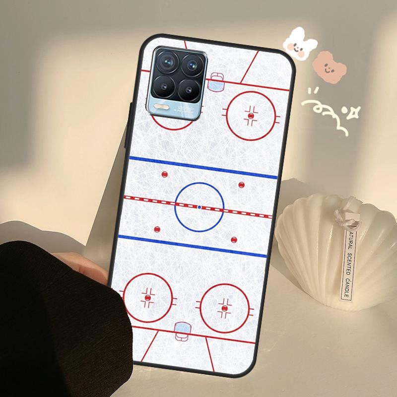 Ice Hockey Rink Sport Case For Realme C71 C63 C61 C55 C51 C53 C25 C65 C67 C75 11 12 13 14 15 Pro Plus GT6 GT7 Pro