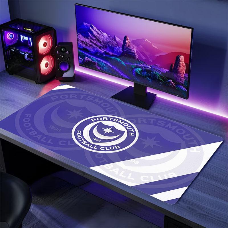 Portsmouth Mouse Pad, Large Gaming Desk Mat, Non-slip XXL Mousepad for Laptop & Tablet, Mini PC Playmat with Stitched Edges