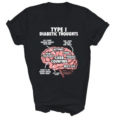 Diabete di Tipo 1 Guerriero del Diabete Camicia Unisex Consapevolezza del Diabete Regalo