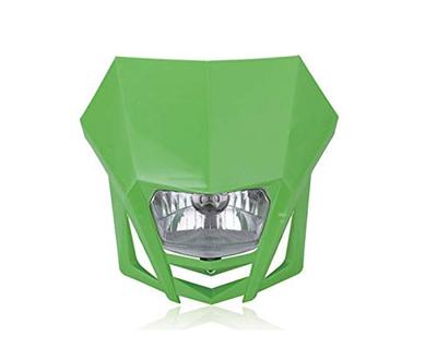 YIBO Motocross Accessoires de Modification Universels Phare Lumière Vitrée Phare de Voiture Fantôme 250 150 (vert)