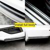 1Pcs Car Styling Door Sill Protector Carbon Fiber Moulding Strip Trim Front Bumper