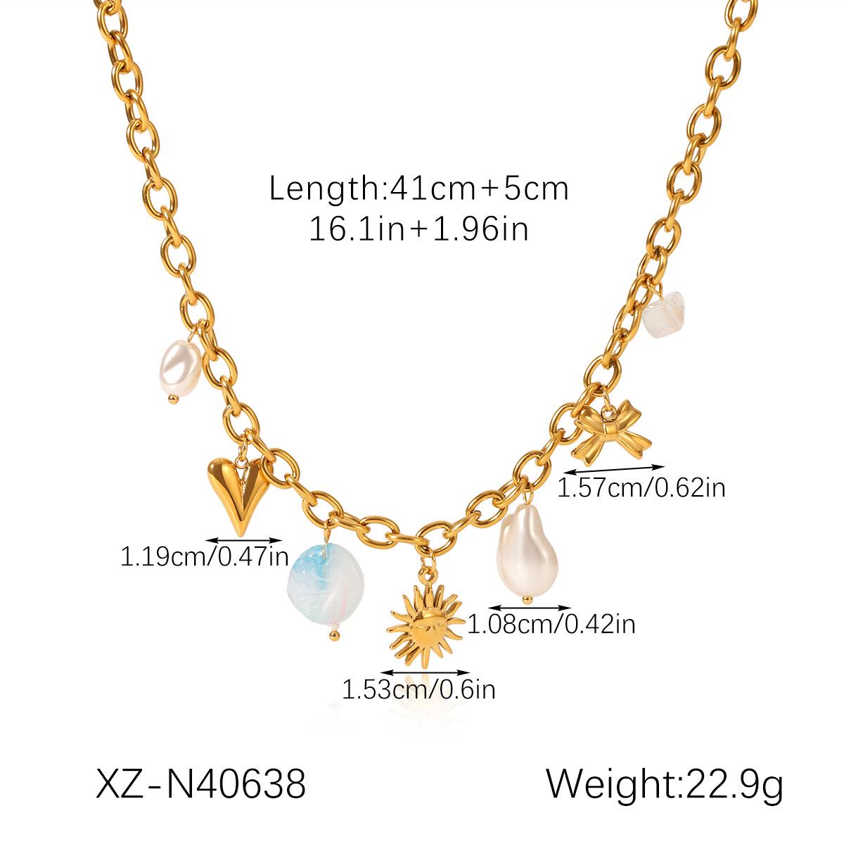 

European-American Ocean Series Titanium Steel Necklace - Stylish and Versatile Accessory for Women