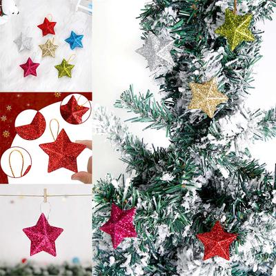 Star Pendant Pentagram Pendant Pendant Christmas Decorations Christmas Tree Decoration Three Dimensional New