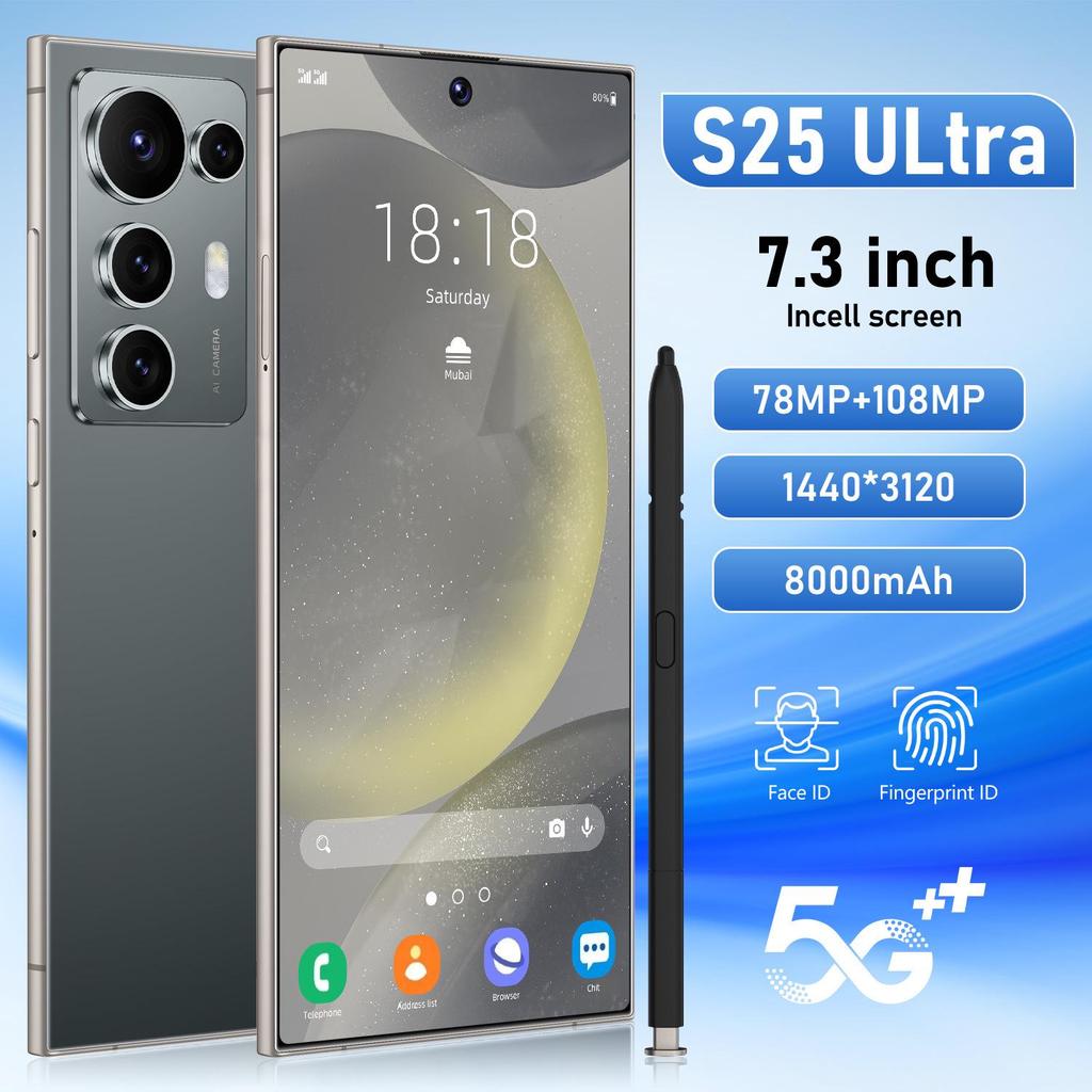 C25-S25 Ultra 7.3" Android Smartphone (16GB + 1TB)