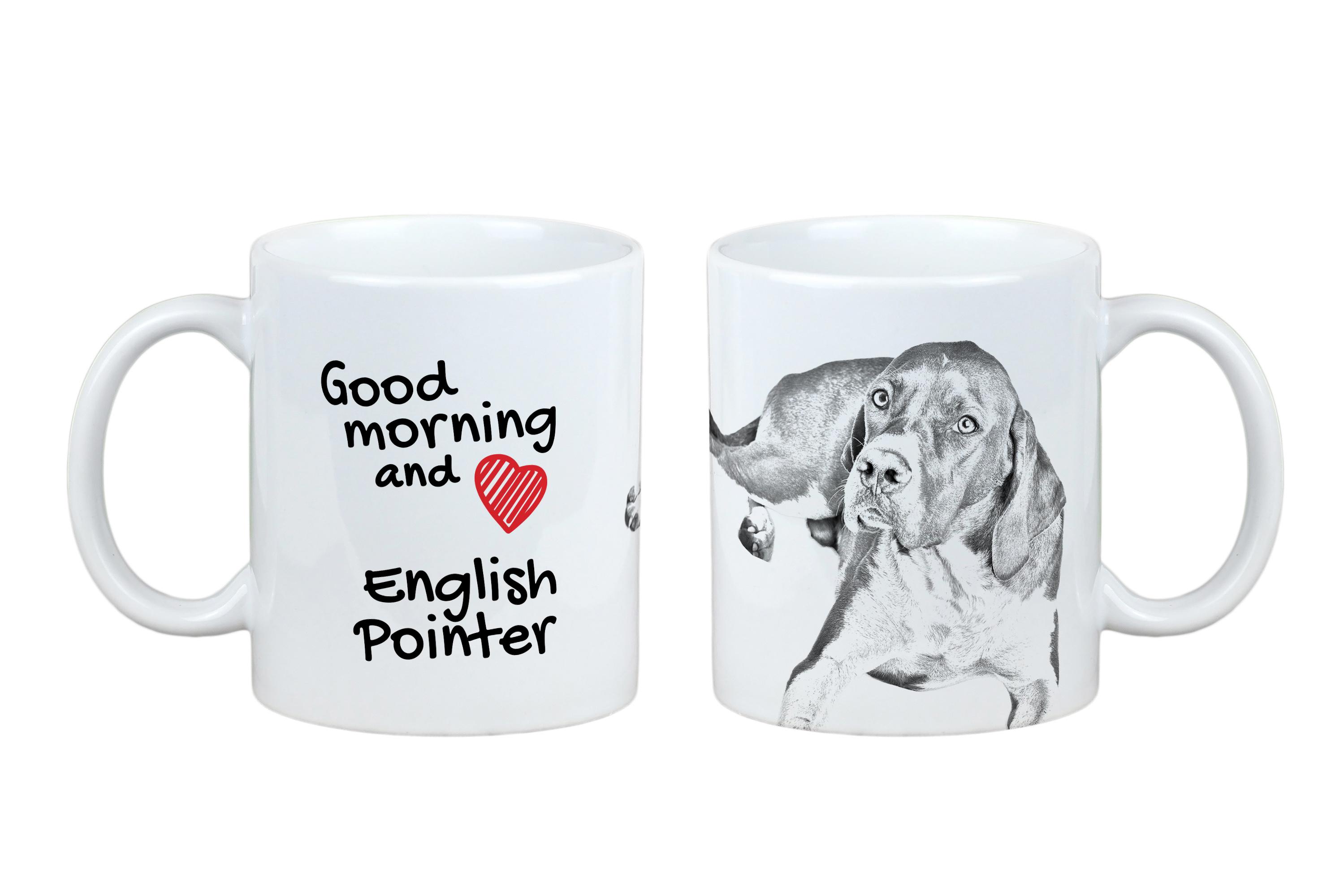 

English Pointer I - cup with a dog, personalized cup with a print, a classic gift for everyone from the Art-Dog brand білий