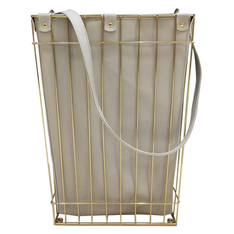 Modern Leather Laundry Basket