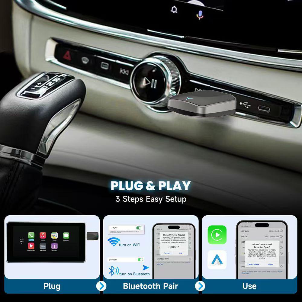 New Wired to Wireless CarPlay & Android Auto Box: Seamless In-Vehicle Connectivity
