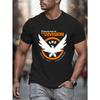 Maglietta da Gioco da Uomo THE DIVISION - Stampa Iconica Manica Corta Girocollo, Top Estivo Morbido Traspirante Adatto per Palestra, Outdoor e Uso Casual