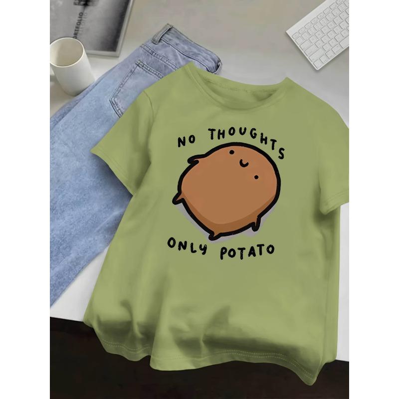 Trendy Cute Little Potato. Potato Without Any Thoughts.