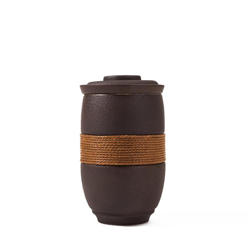 Japanese Style Tea Cup Separation Tea Cup Home Office Travel Portable Filter Ceramic Tea Cup 285ML Tea Cup Set Ceramic Mug