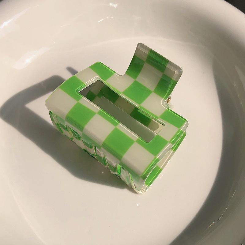 

Fashion Hair Clips for Women Claw Clip Personality Colorful Plaid Square Hair Claw Girls Hair Barrettes Hair Accessories Gift