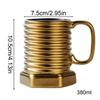 Funny Screw Ceramic Mug Retro Electroplated Mug Drinkware Drinking Cup  Boyfriends