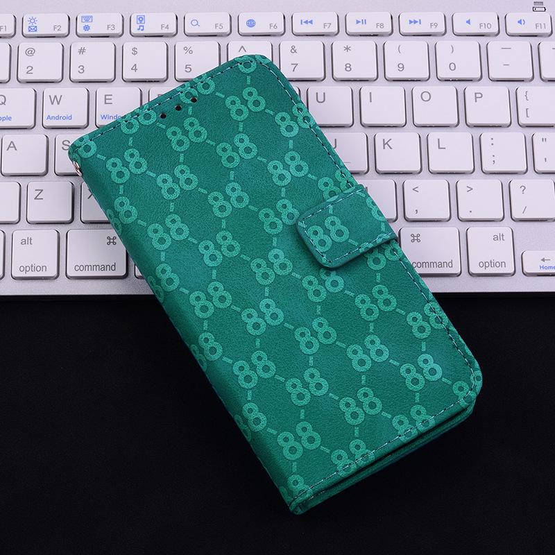 Leather Flip Case with Card Slot for TCL 408 - Full Wrap Protective Cover
