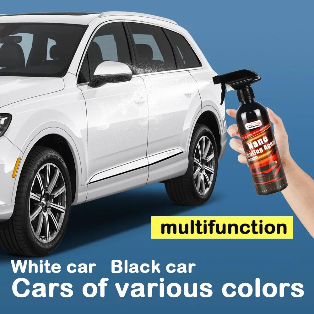 10H Keramik-Autobeschichtung, 500 ml, 9H Nano-Flüssigglas, kristallbeschichtet, hydrophobes, wasserdichtes Polierlack-Härte-Autopoliturwachs