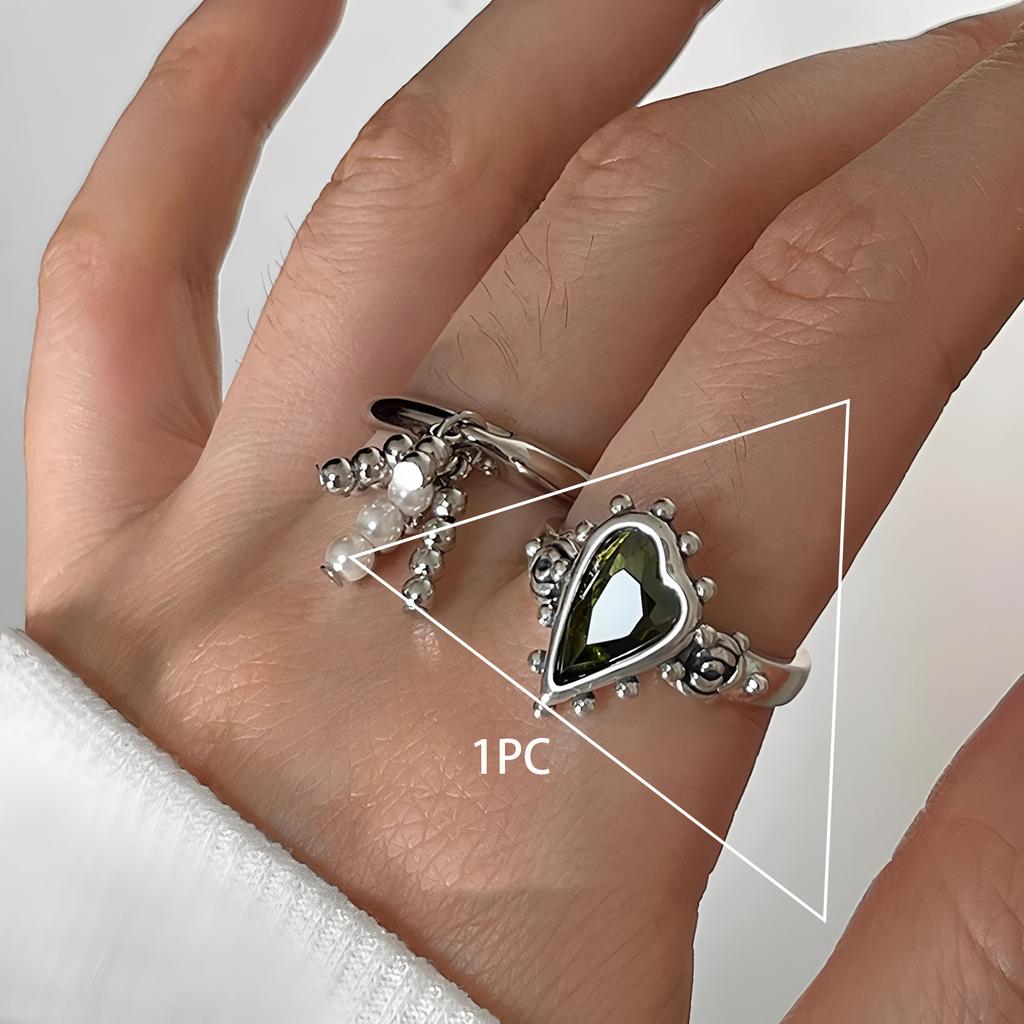 PANJBJ 925 Sterling Silver Multicolour Zircon Ring for Women Girl Fashion Sweet Versatile Jewelry Birthday Gift Dropshipping