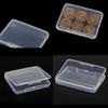 5Pcs Plastic Transparent With Lid Storage Box Collection Container Case Part Box