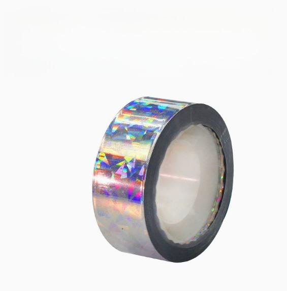 

1 Roll Iridescent Reflective Bird Repellent Ribbon, Double-Sided Scare Tape, Harmless Deterrent for Garden, Farm and Balcony