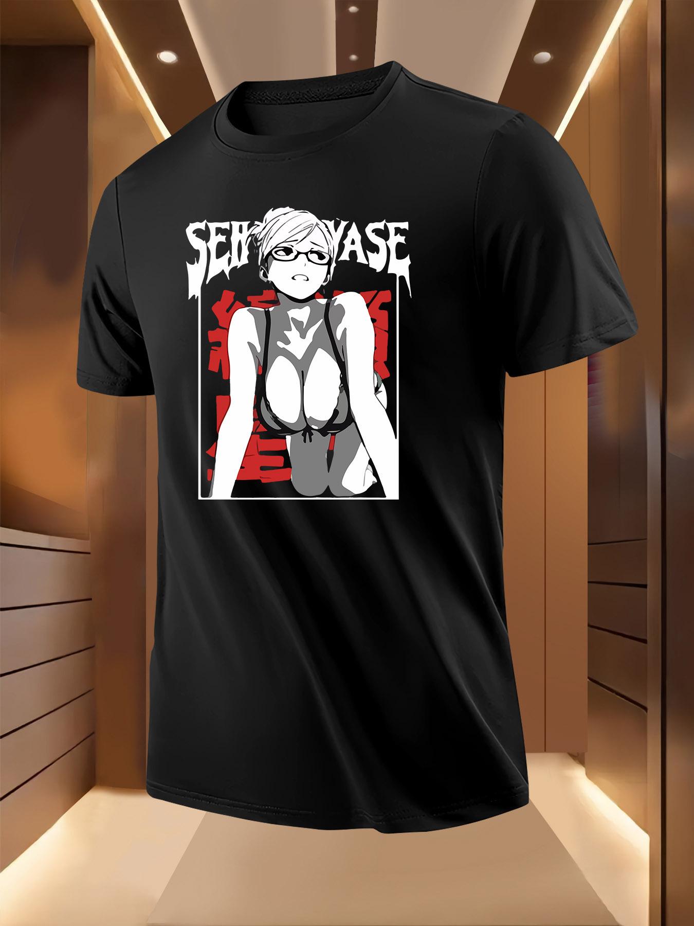Tshirt with Sexy Glasses Graphic - Breathable XXXXL