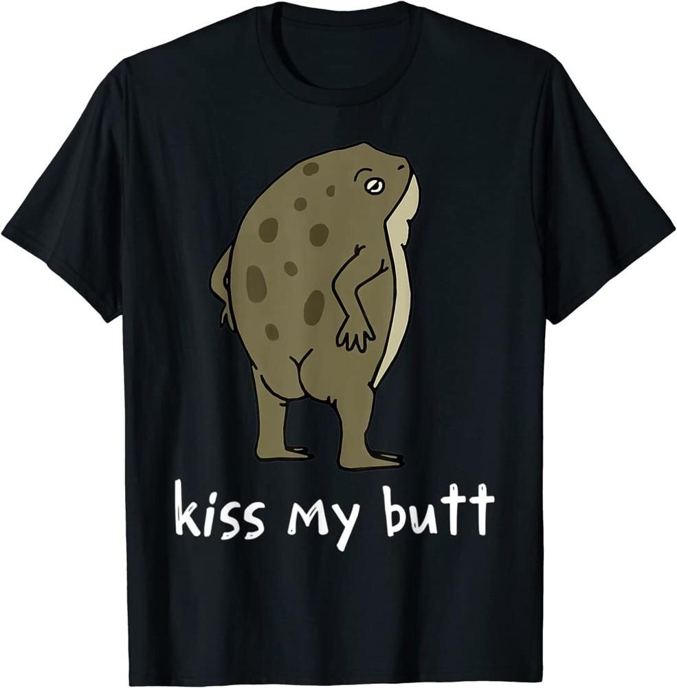 Kiss My Butt Green Frog T-Shirt Unisex T-Shirt XXXXL
