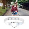 Women Men Girls Jewelry Women Heart Collar Choker PU Leather Clavicle Necklace