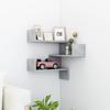 Vidaxl Corner Wall Shelf, Concrete Grey, 40X40X50 Cm