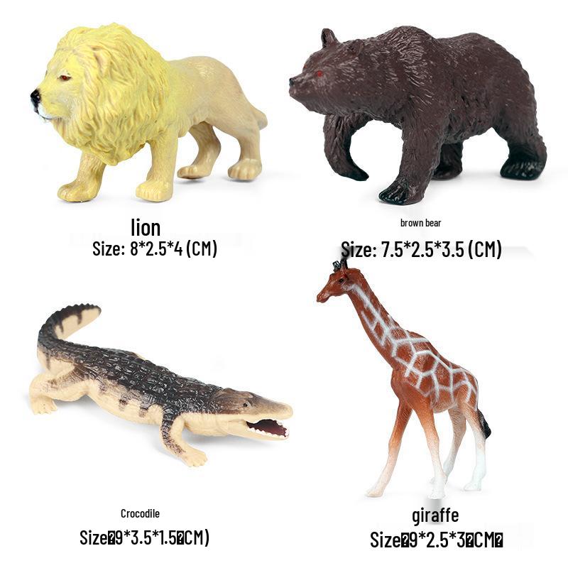 Lion Pride Simulation: Male & Female African Lion Figurines - Plastic Wild Animal Action Models