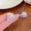 New Korean Romantic Resin Flower Stud Earrings for Women Girl Cute Aesthetic Charm Vintage Fashion Jewelry Accessories Wholesale