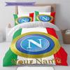 Napoli Crest Custom Name Pattern Bedding Quilt Set Quilt Cover Pillowcase Home Birthday Gift(1 * duvet cover + 2 * pillowcase, without core)