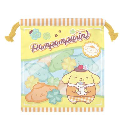 K Company Pompompurin Drawstring Bag CKC19-PN, H20.5 X W18cm