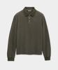 Kueo Garment Dyed Polo Shirt (Washed Khaki)