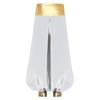 Boys Arabian Prince Costume High Waist Loose Harem Pants Casual Baggy Dance Pants Halloween Outfit