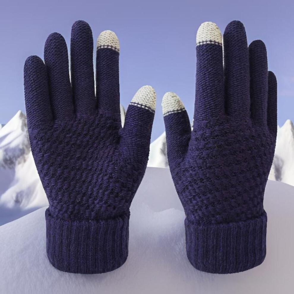 Winter Gloves, Warm Womens Winter Gloves, Touchscreen Knit Glove for Cold Weather