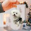 1pc 2D Acrylic Cute Puppy Dog Car Key Pendant Holiday Decoration Christmas Tree Ornament Home Decor
