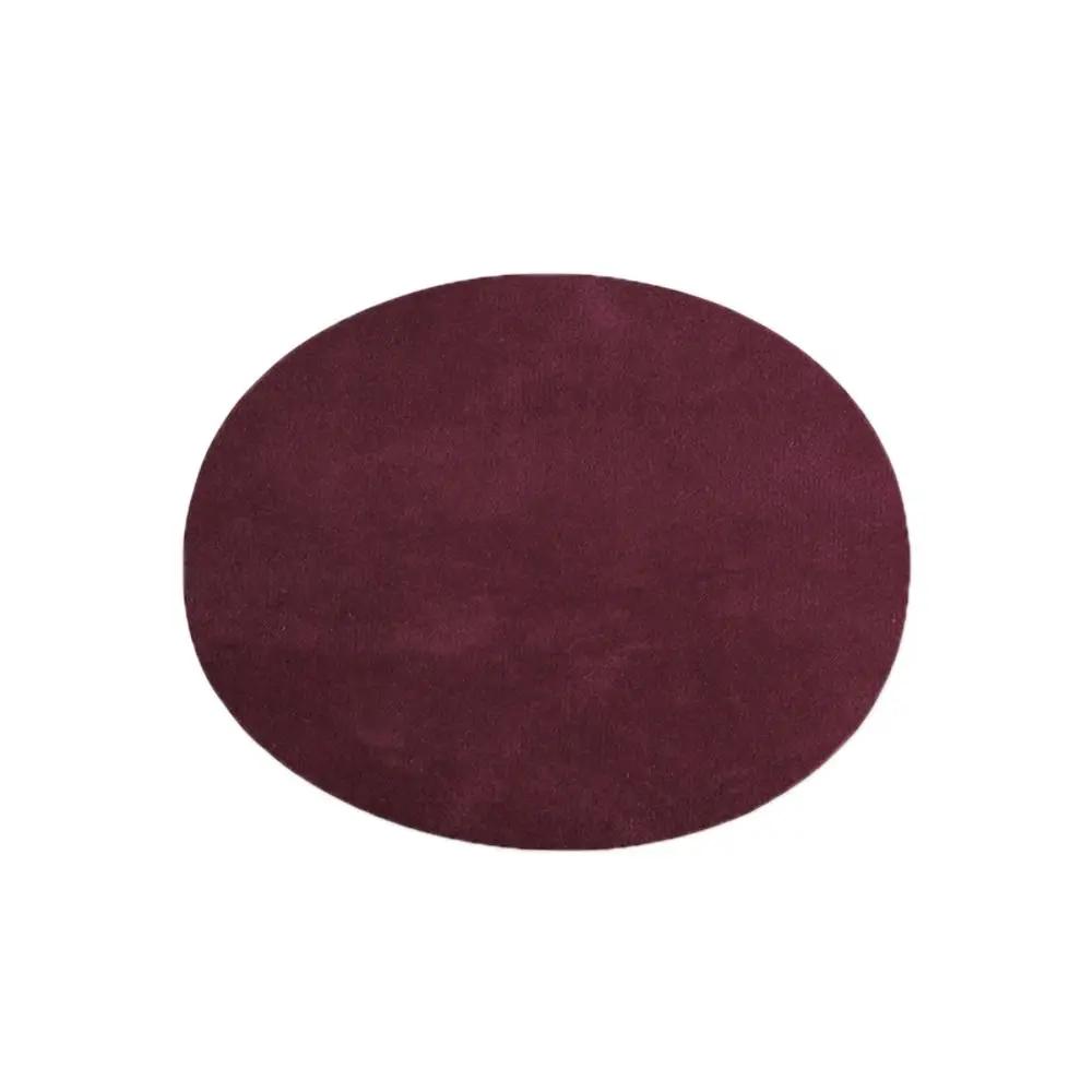 

Oval Suede Fabric Patch Sweatshirt T Shirt Jeans Jacket Tops Iron On Patches Fashion Elbow Knee Patches Bag Clothing Accessories вина червоного кольору