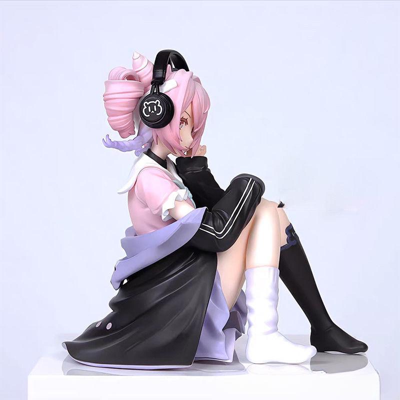 12CM Height Game 'Arknights' U-Official Streamer Energy Connection Seated Yurika Figure Model