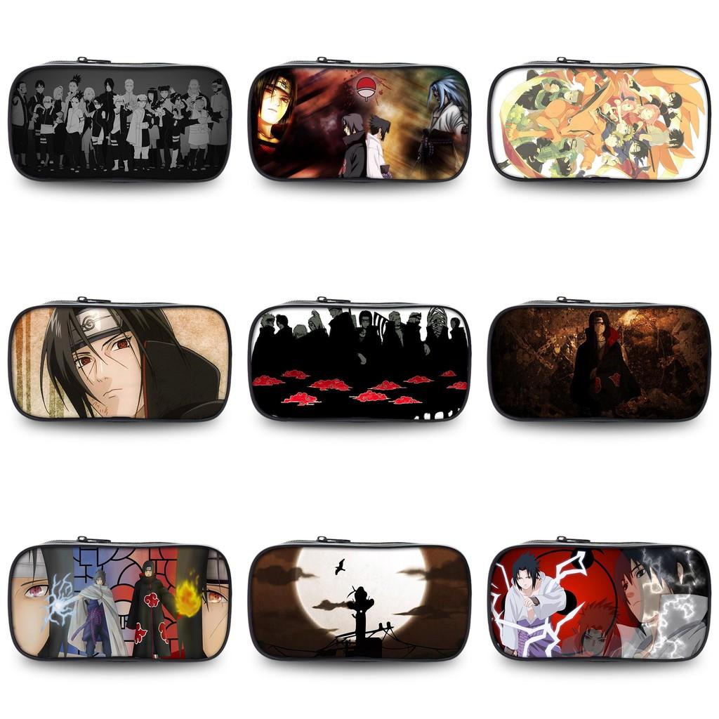 Naruto Anime Themed Printed Student Single Layer Stationery Storage Pencil Bag For School And Art Supplies