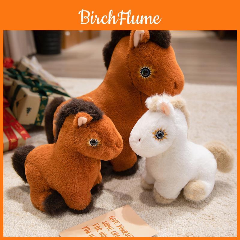 No Ip Plush Horse Toy With Pp Cotton Filling For Animal Collectors And Giftgiving
