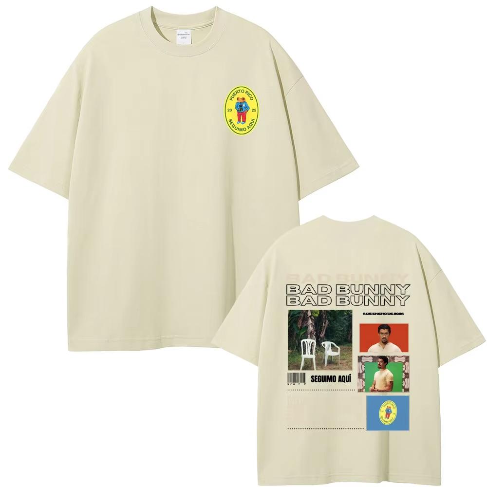 Bad Bunny DeBi TiRAR MaS FOToS DTMF Graphic T-shirts Summer Men's Women Fashion Trend Streetwear Male Hip Hop Oversized T Shirts