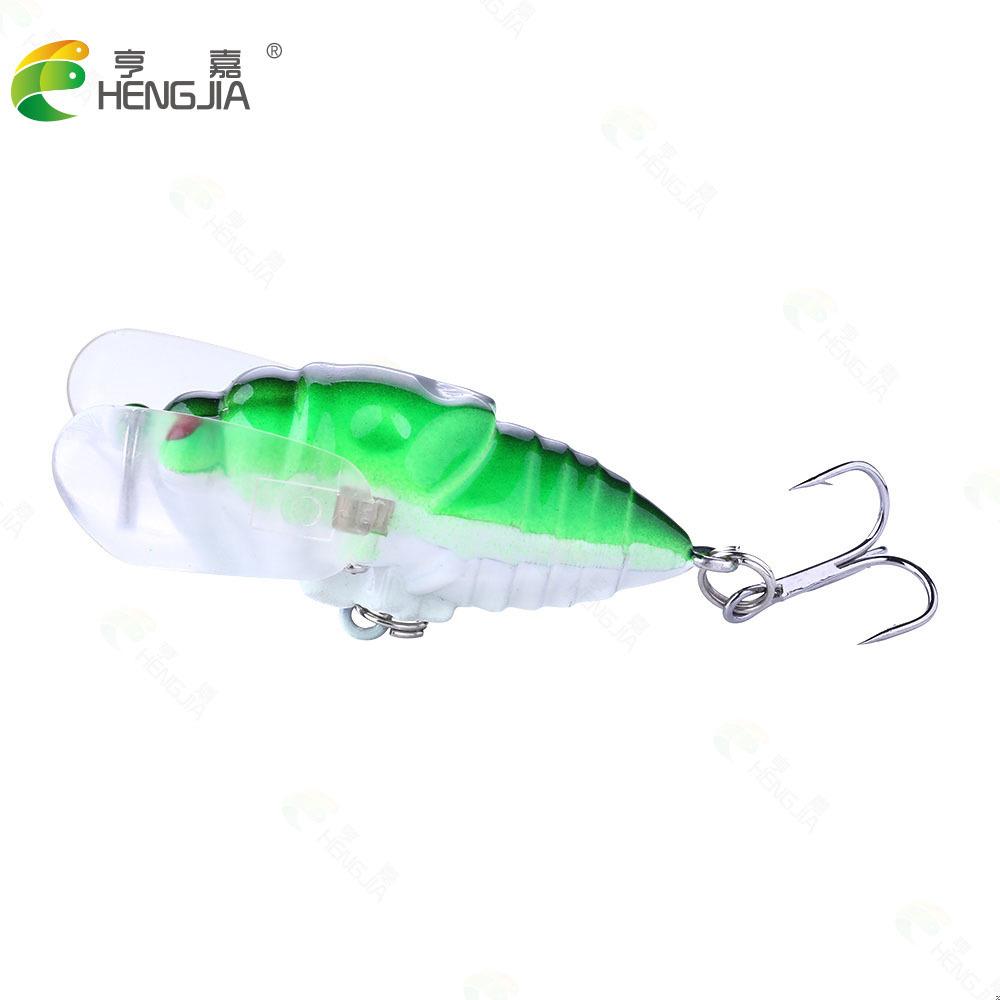 8Bionic Cicada Lure Hook Bait4CM6GFloating Water Freshwater Fishing Bait Fishing Gear Fishing Supplies
